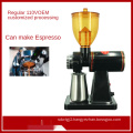 Special price manual electric coffee machine new package red OEM custom steel box ceramic stainless steel coffee machine